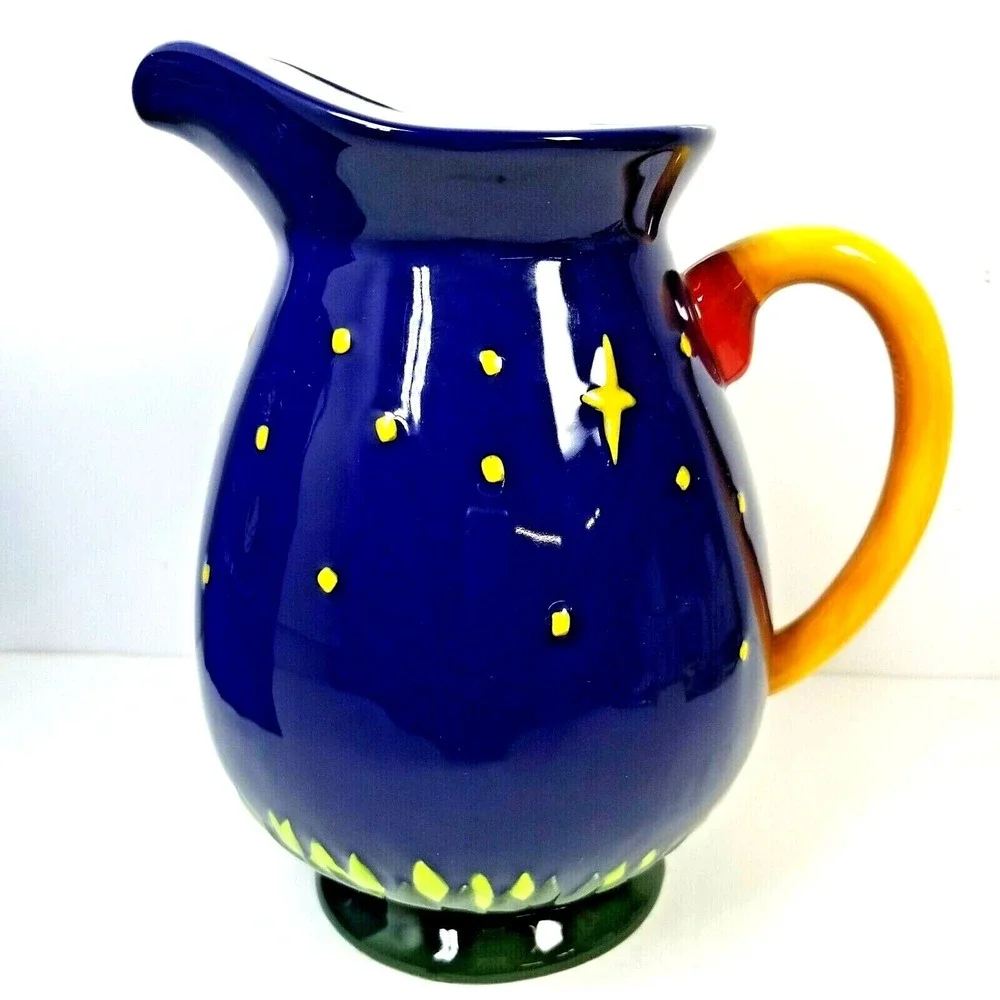 Lion and Lamb - Handcrafted Christmas Pitcher 